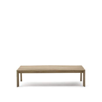 Mesa de centro Ambra en madera maciza de acacia con acabado claro, 82,5 x 140 cm, FSC 100%