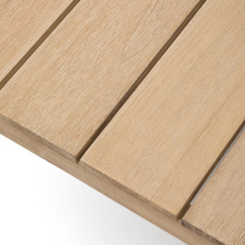 Mesa de centro Ambra en madera maciza de acacia con acabado claro, 82,5 x 82,5 cm, FSC 100%