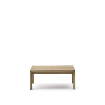 Mesa de centro Ambra en madera maciza de acacia con acabado claro, 82,5 x 82,5 cm, FSC 100%