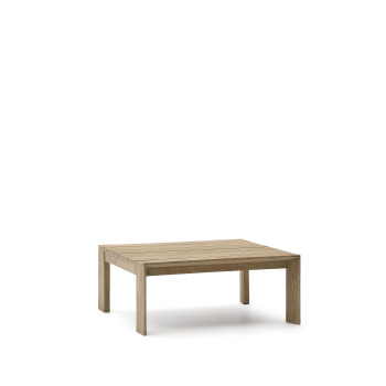 Mesa de centro Ambra en madera maciza de acacia con acabado claro, 82,5 x 82,5 cm, FSC 100%