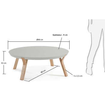 Tavolino Dilos Ø 90 cm