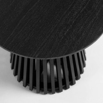 Mesa de centro Jeanette Ø 50 cm negra