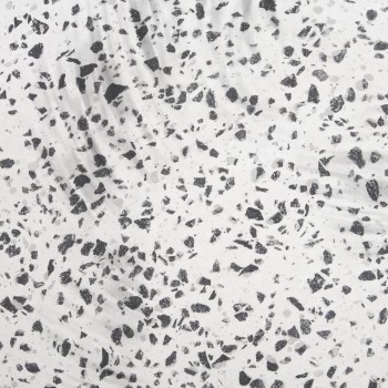 Mesa de centro Jenell de terrazo blanco Ø 52 cm