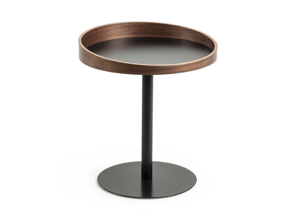 Mesa de centro Kaori Ø 46 cm FSC MIX Nogal Creditlacciato