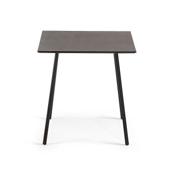 Tavolino Mathis in fibra di cemento con gambe in a-cement nero