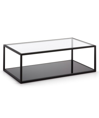 Mesa de centro rectangular Blackhill 110 x 60 cm negra