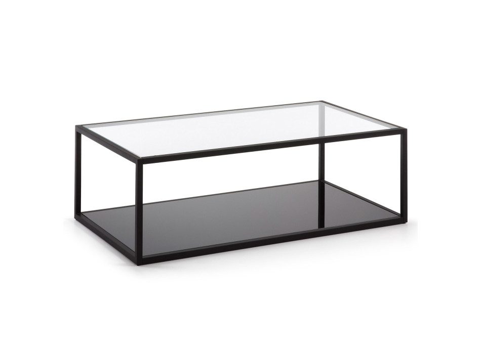 Mesa de centro rectangular Blackhill 110 x 60 cm negra