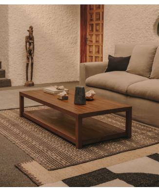 Mesa de centro de madera maciza Sashi LA FORMA