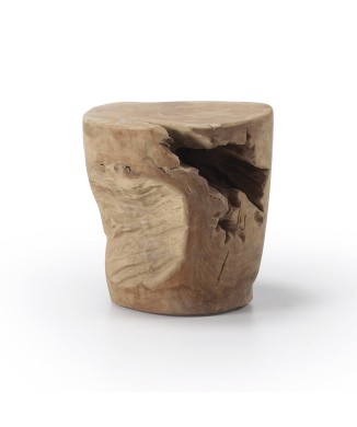 Mesa de centro Tropicana en madera maciza de teca Ø 35