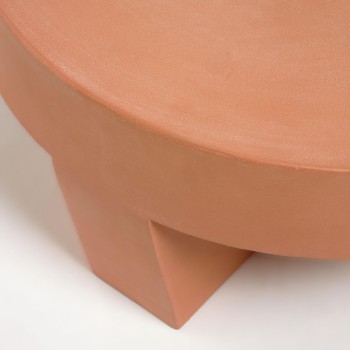 Mesa de centro Vilena de terracota Ø 60 cm