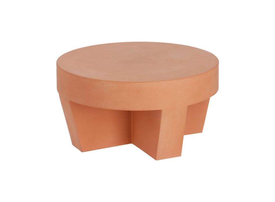 Mesa de centro Vilena de terracota Ø 60 cm