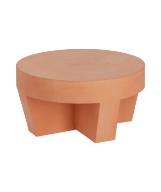 Mesa de centro Vilena de terracota Ø 60 cm