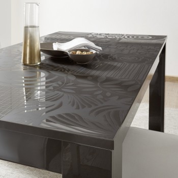 Mesa MIRO 137x90 cm + 48 cm color negro