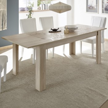 Mesa de roble MIRO 137x90 cm + 48 cm