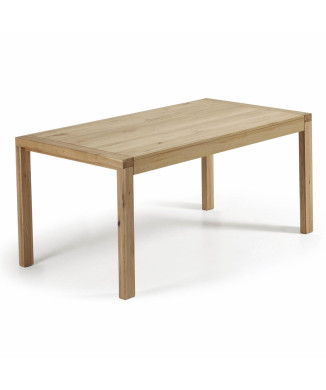 Mesa extensible Briva en chapa de roble con acabado natural 180 (230) x 90 cm