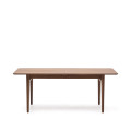 Mesa extensible Elan en chapa de nogal y madera maciza, 200(260)x100cm, Crédito FSC Mixto