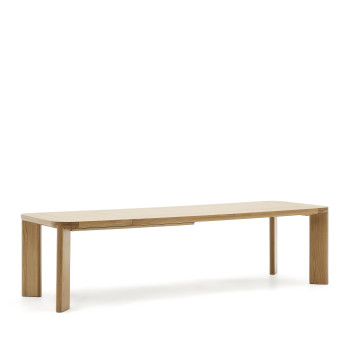 Mesa extensible Jondal en madera maciza y chapa de roble FSC 100% 240 (32