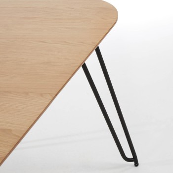 Mesa extensible Novac 140 (220) x 90 cm, chapa de roble natural