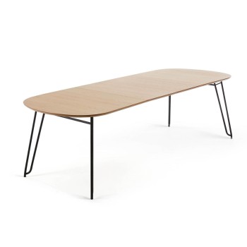 Mesa extensible Novac 140 (220) x 90 cm, chapa de roble natural