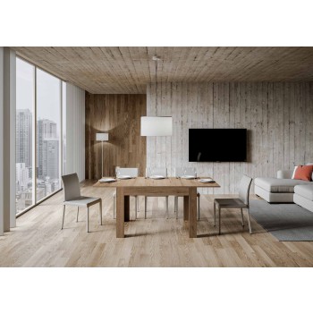 Mesa Bibi - Mesa Extensible 90x120/180 cm Bibi Espátula Blanca