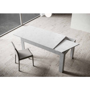 Mesa Bibi - Mesa Extensible 90x120/180 cm Bibi Espátula Blanca