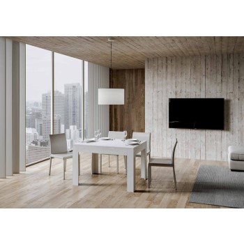 Mesa Bibi - Mesa Extensible 90x120/180 cm Bibi Espátula Blanca