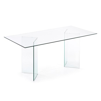 Mesa de cristal de Burano 180 x 90 cm