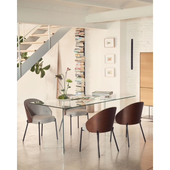 Mesa de cristal de Burano 200 x 90 cm