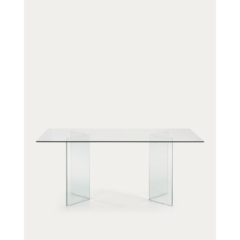 Mesa de cristal Burano 200 x 90 cm