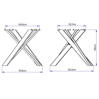 Mesa Clerk Premium con patas blancas D.90 - Mesa extensible 90x90/194 cm Clerk Premium con tablero de Fresno Blanco - Patas blancas