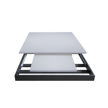 Mesa Cumar - Mesa Extensible 90x120/180 cm Cumar Blanco Fresno Estructura Antracita