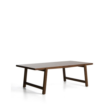 Mesa de exterior Itani de madera maciza de acacia, 240 x 100 cm, FSC 100%.