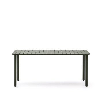Mesa de exterior Brai en acero galvanizado gris oscuro 180 x 90 cm