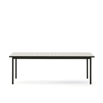 Mesa de exterior Maurina en acero galvanizado