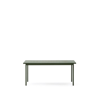 Mesa de exterior Maurina en acero galvanizado