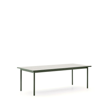 Mesa de exterior Maurina en acero galvanizado