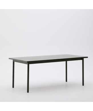 Mesa de exterior Maurina en acero galvanizado