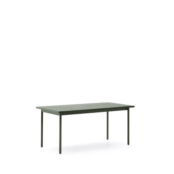 Mesa de exterior Maurina en acero galvanizado