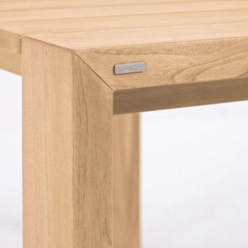 Mesa de exterior Victoire en madera maciza de té