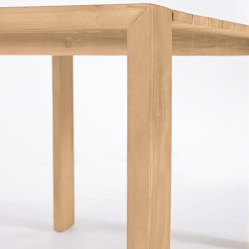 Mesa de exterior Victoire en madera maciza de té