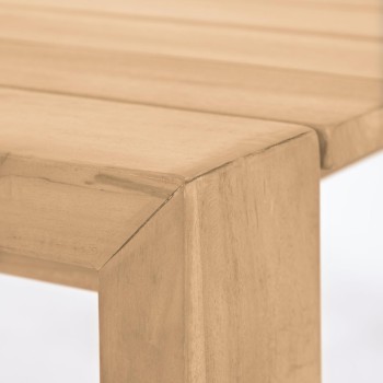 Mesa de exterior Victoire en madera maciza de té