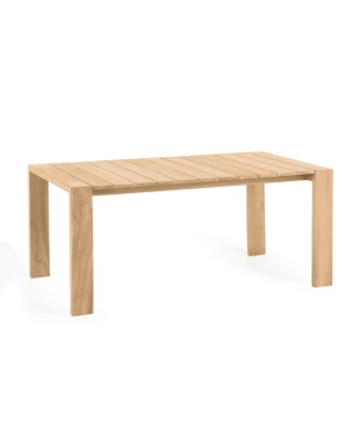 Mesa de exterior Victoire en madera maciza de té