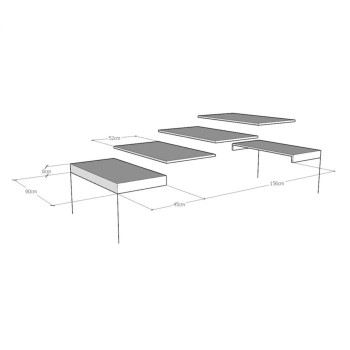 Mesa extensible Itamoby Everyday de 90 cm