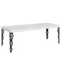 Mesa extensible Karamay Premium 90x200/304 cm con estructura antracita