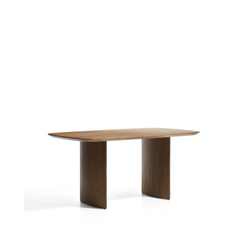 Mesa Litto con chapa de madera