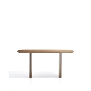 Mesa Litto con chapa de madera