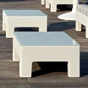 Mesa Modi con cristal blanco MyYour