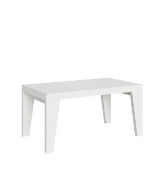 Mesa Naxy D.90 - Mesa extensible 160/420x90 cm Naxy fresno blanco