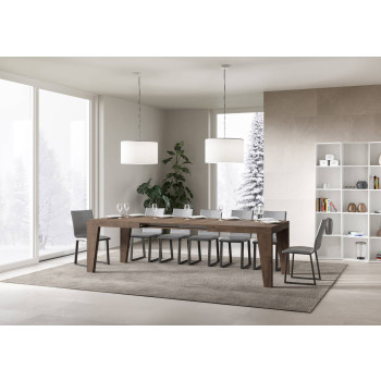 Mesa Naxy D.90 - Mesa extensible 180/284x90 cm Naxy fresno blanco