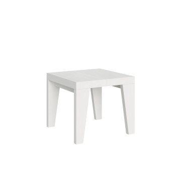 Mesa Naxy D.90 - Mesa extensible 90/246x90 cm Naxy fresno blanco